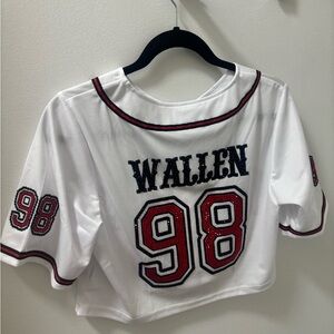 Morgan Wallen Braves rhinestone jersey